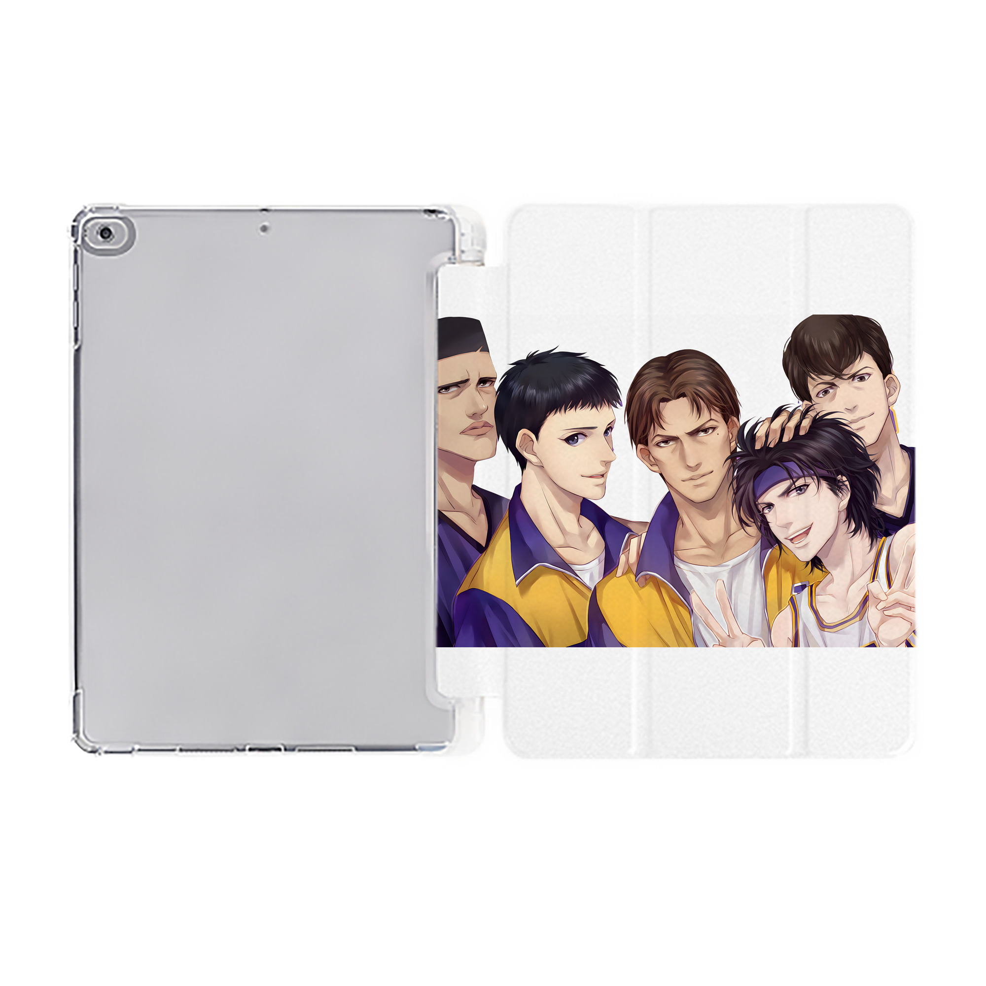 （画像用） SLAM DUNK／スラムダンク IPad ケース ペン収納付き 三つ折りスタンド PUレザー×シリコン 対応機種9.5/10.5/10.9インチ